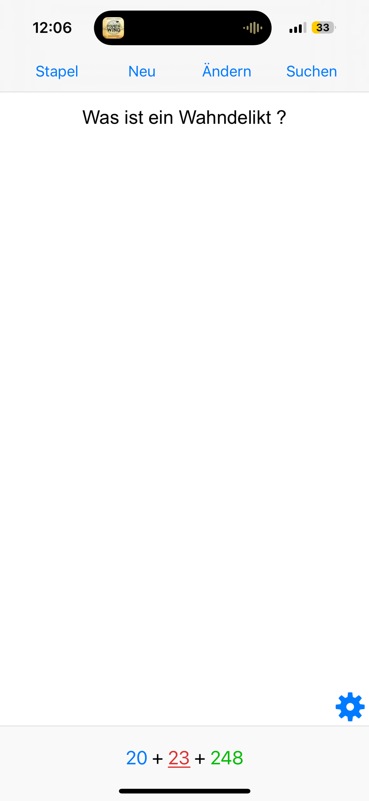 Strafrecht Gesamtstapel